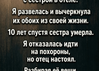 Открой только после моих похорон.